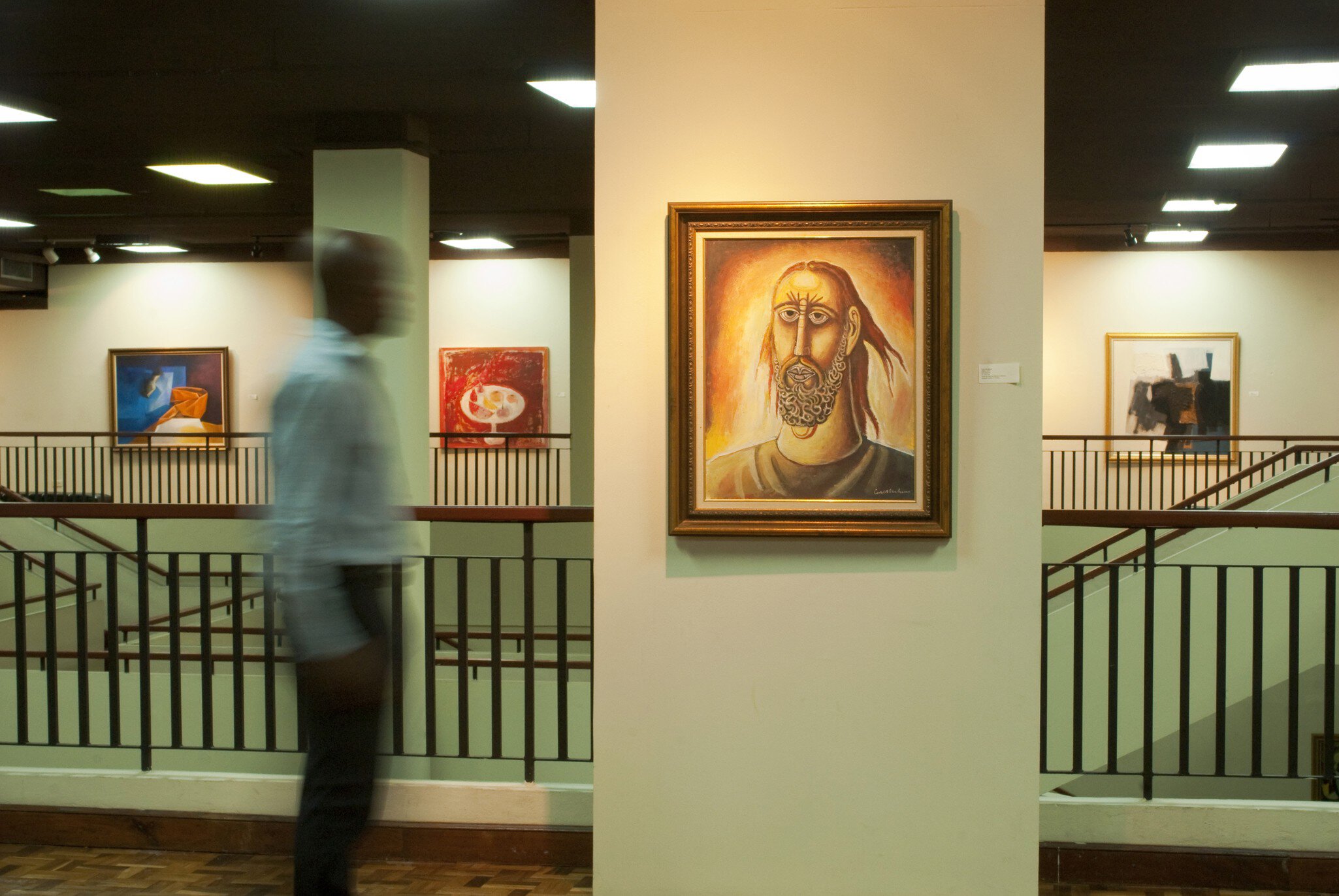 Interior of National Gallery.