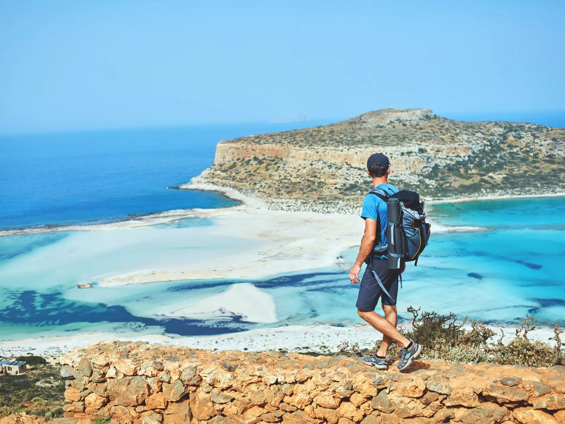 back view of hiker with small backpack on the trail to the Balos beach at early morning. Balos beach on background, Crete, Greece
1052066939
activity, adventure, backpack, balos, beach, blue, crete, freedom, heat, high, hike, hiker, hiking, horizon, hot, journey, landscape, man, morning, nature, outdoor, over, panoramic, sea, sky, summer, sun, sunlight, sunrise, sunset, tourist, trail, travel, traveler, traveller, trek, vacation, view