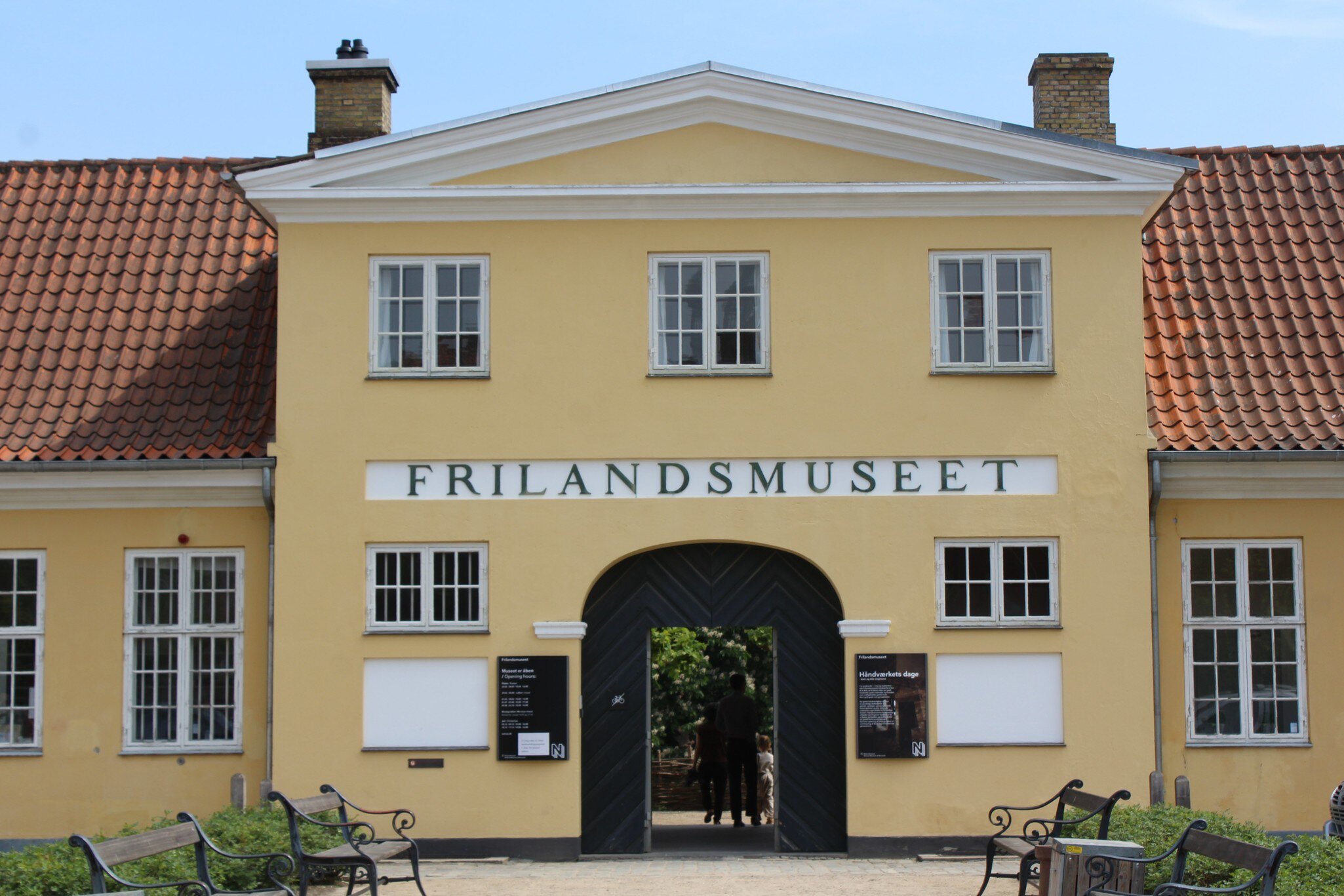 Frilandsmuseet entrance in Copenhagen, Denmark.