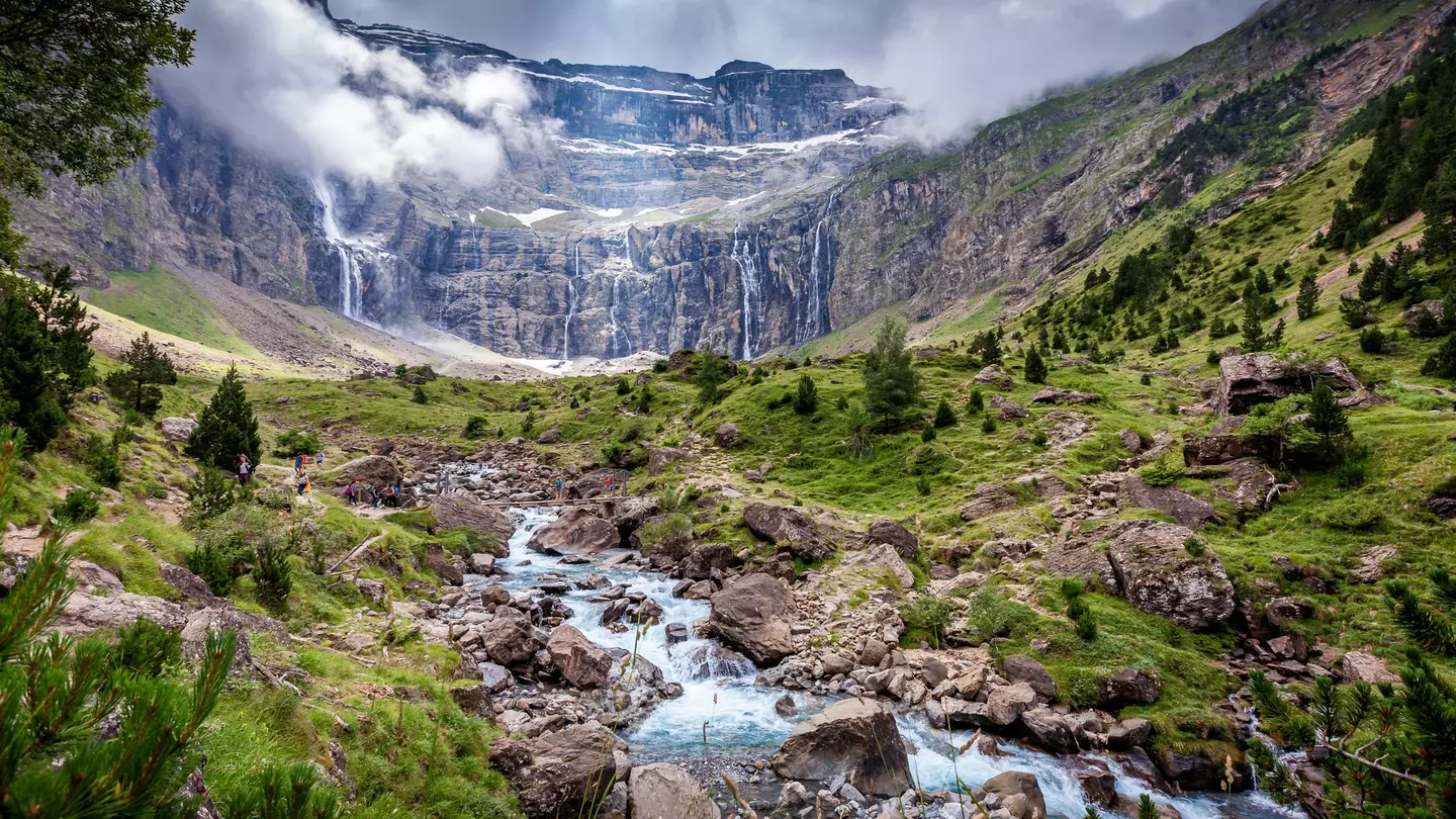 The Cirque de Gavarnie is a cirque in the central Pyrenees, in Southwestern France, close to the border of Spain. It is within the commune of Gavarnie
