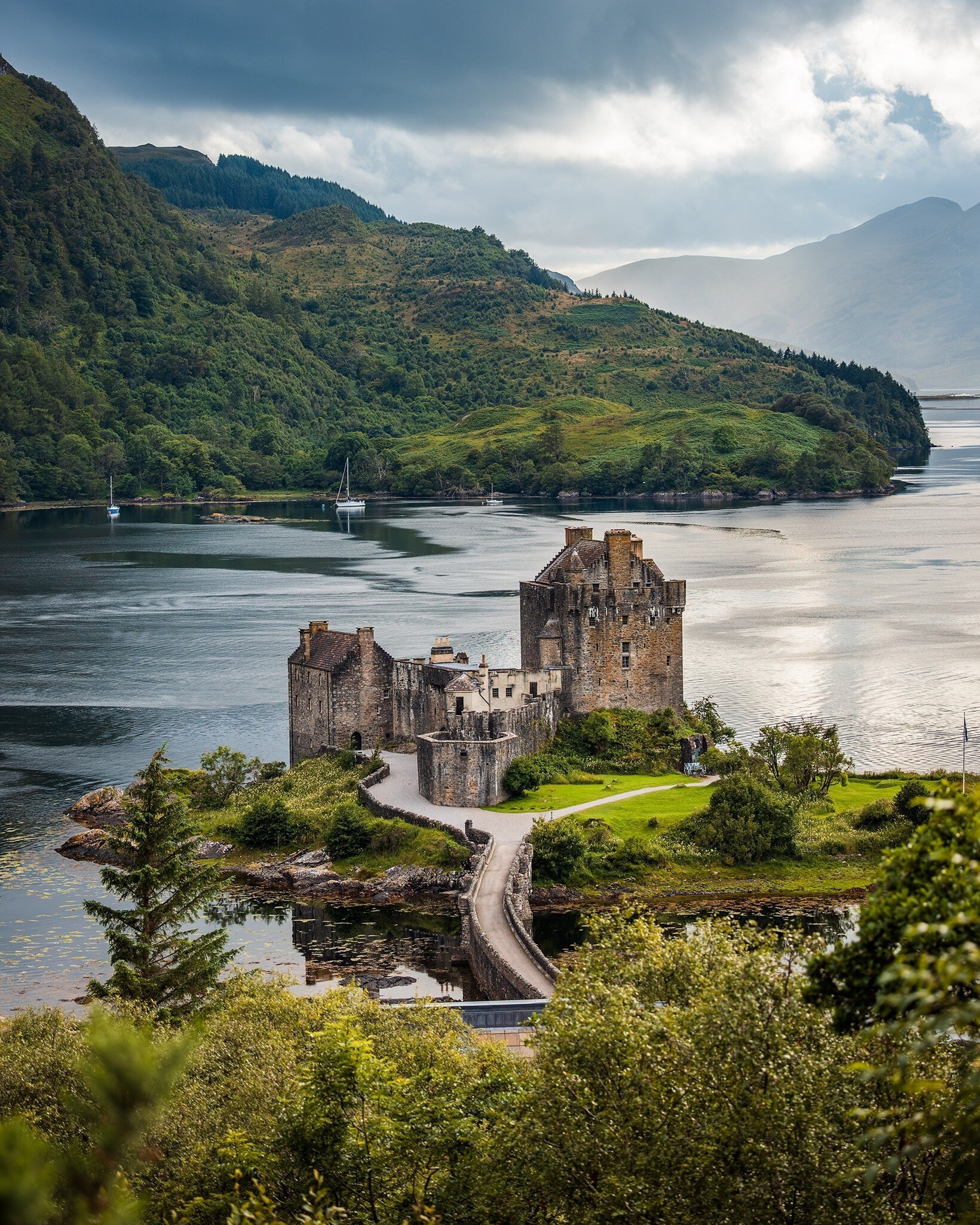 Eilean Donan Castle, one of the most recognized castles in Scotland.