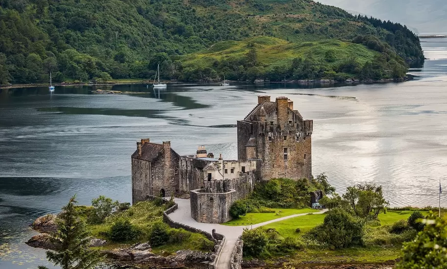 Eilean Donan Castle, one of the most recognized castles in Scotland.