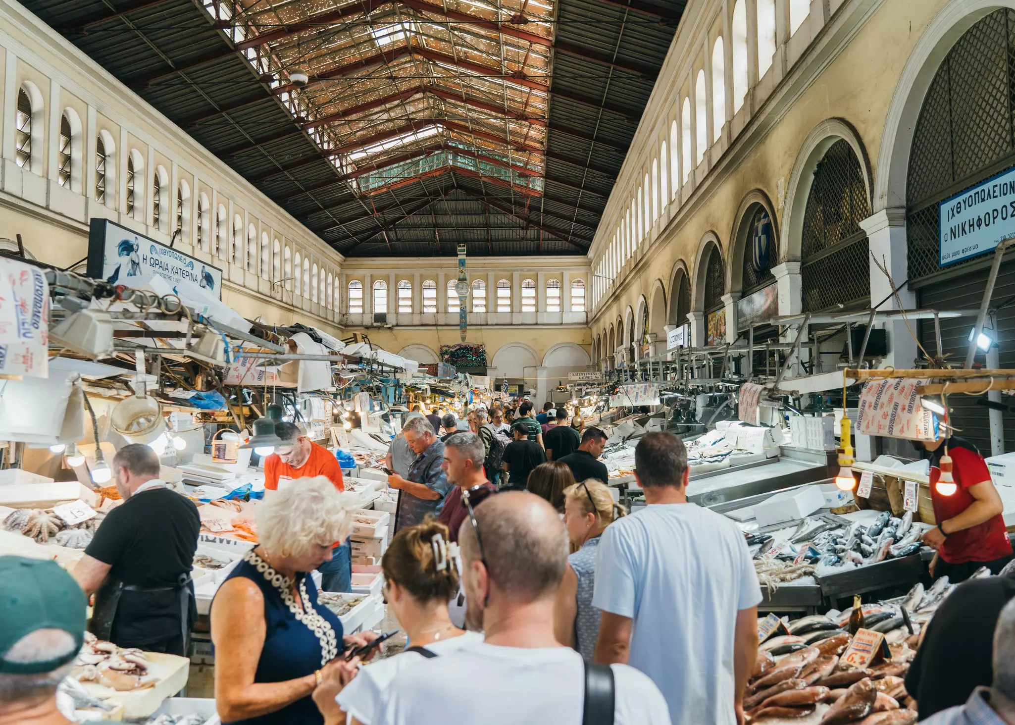 Varvaikos Market, Athens, Greece. May 2025