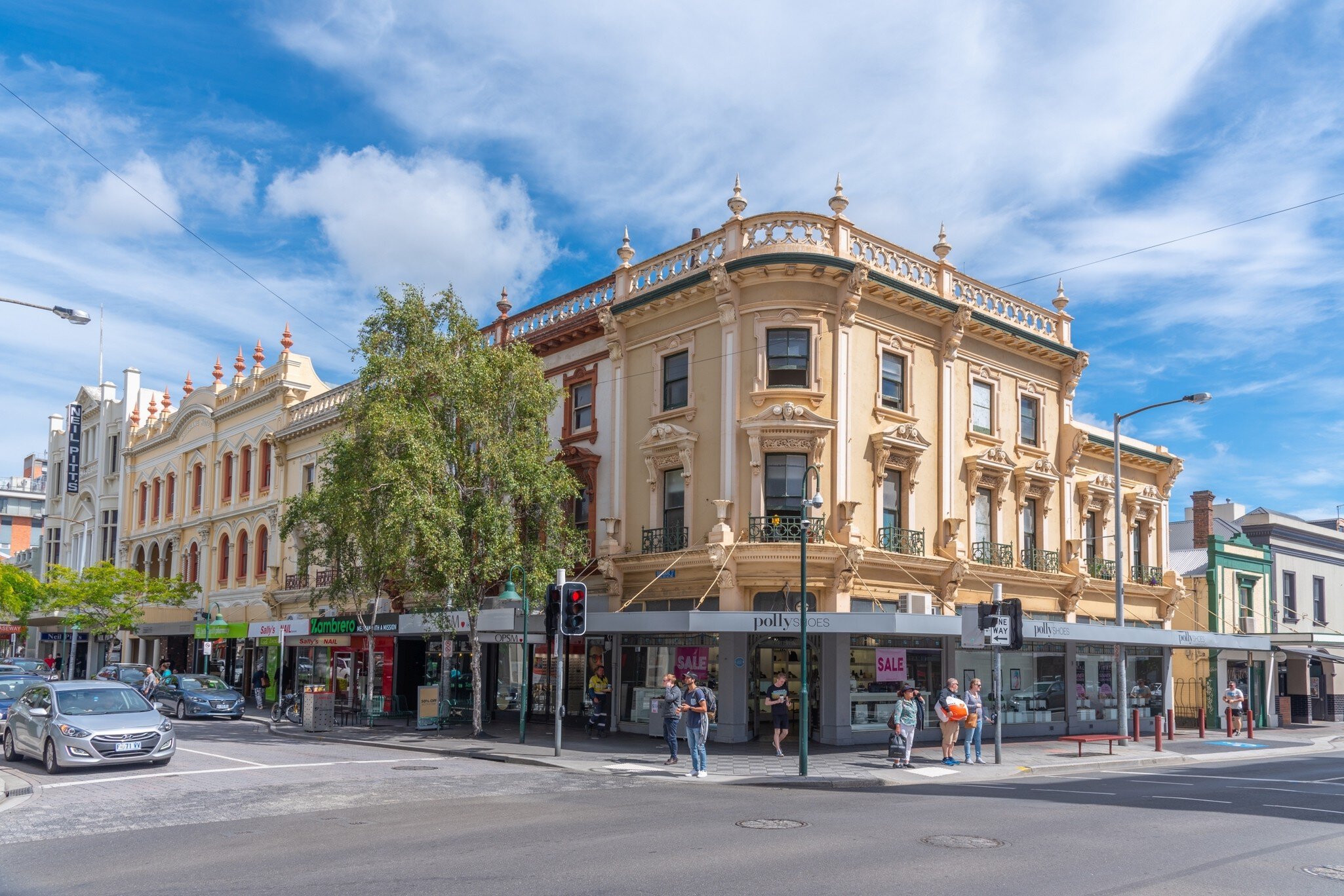 LAUNCESTON, AUSTRALIA, FEBRUARY 29, 2020: People are passing through the city center of Launceston, Australia; Shutterstock ID 2115867959; GL: 65050; netsuite: 65050; full: destination; name: Lenczycki