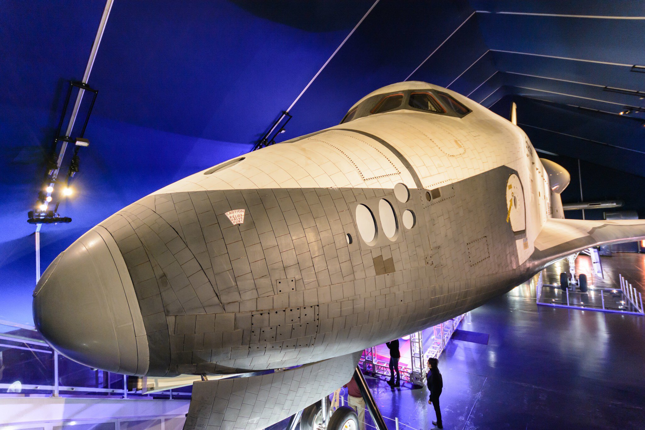 The space shuttle Enterprise at the Intrepid Sea, Air &amp; Space Museum