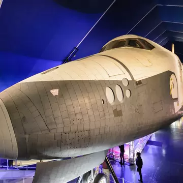 The space shuttle Enterprise at the Intrepid Sea, Air &amp; Space Museum