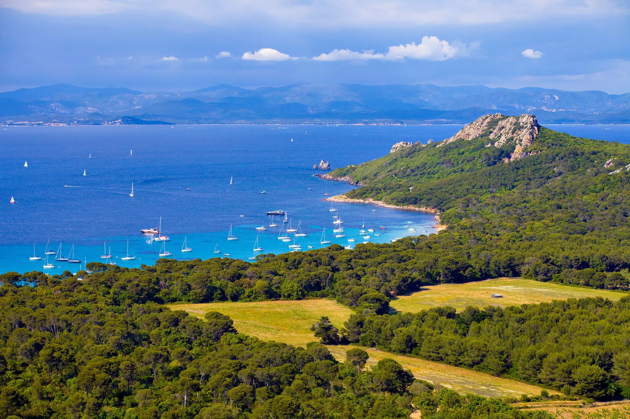 Porquerolles island, mediterranean sea, France
