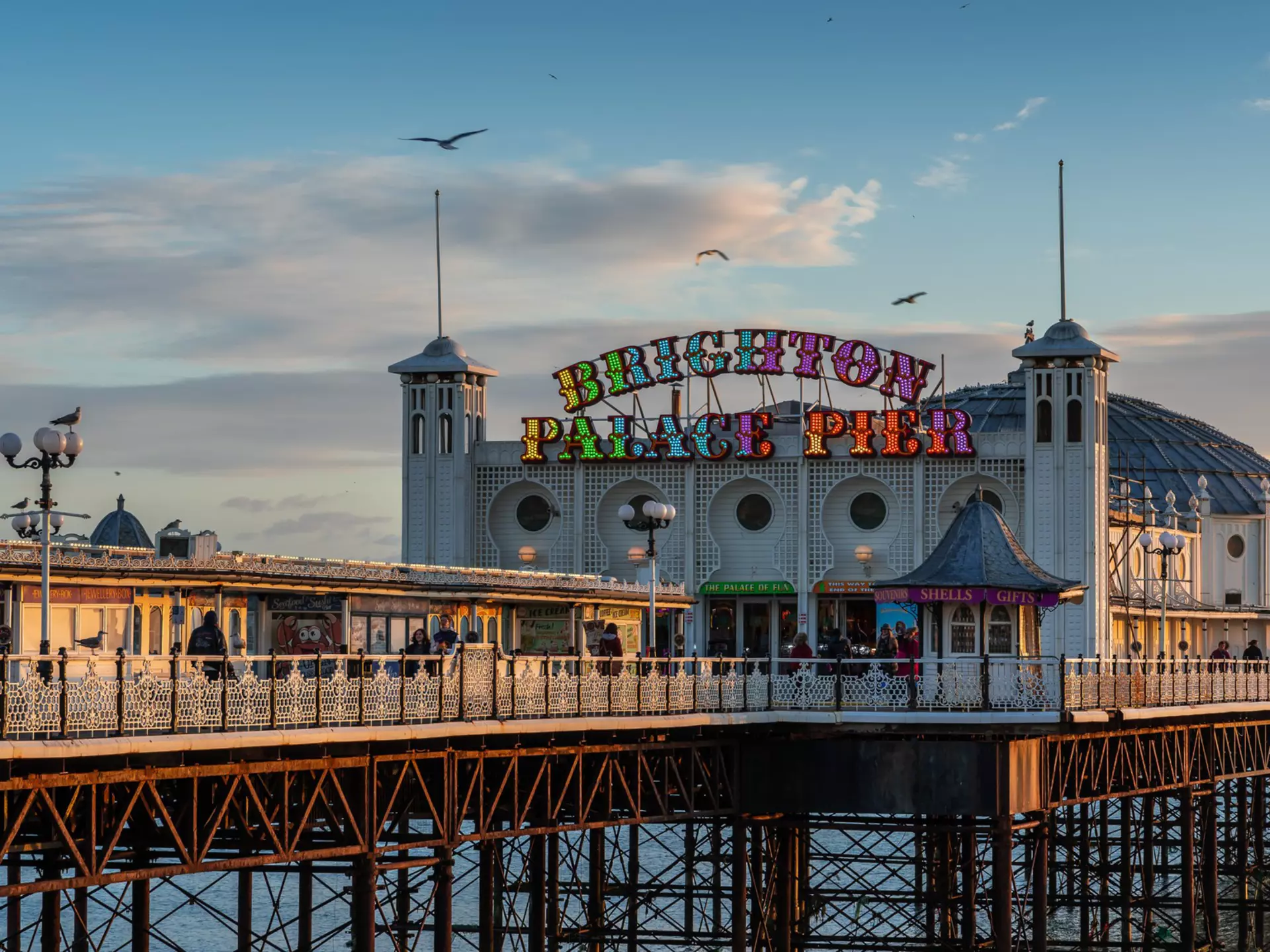 Strolling on the pier in Brighton is a key part of the seaside experience. Philip Bird LRPS CPAGB/Shutterstock