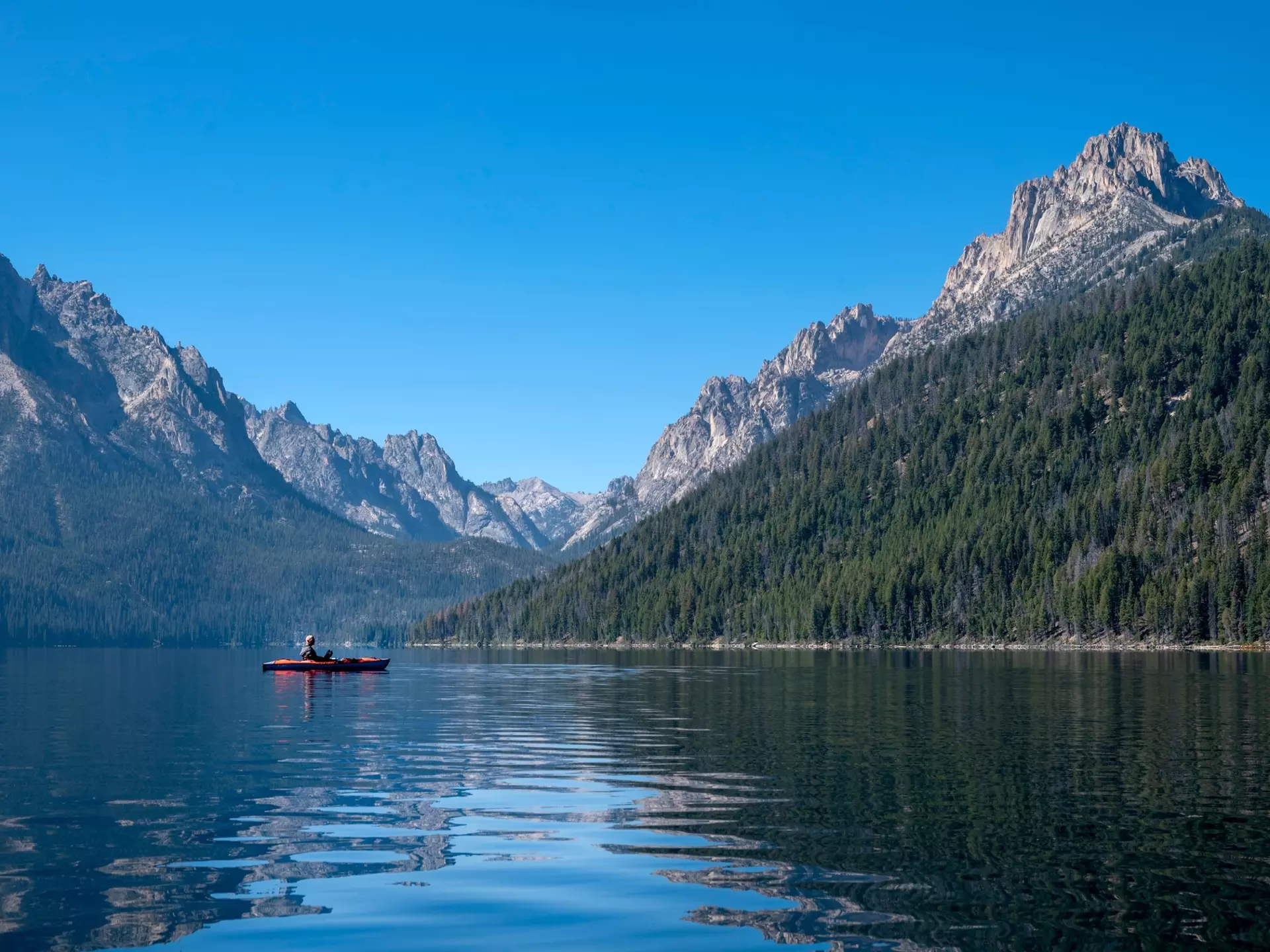 Redfish Lake in the Sawtooth Mountains, Idaho. Danita Delimont/Shutterstock USA