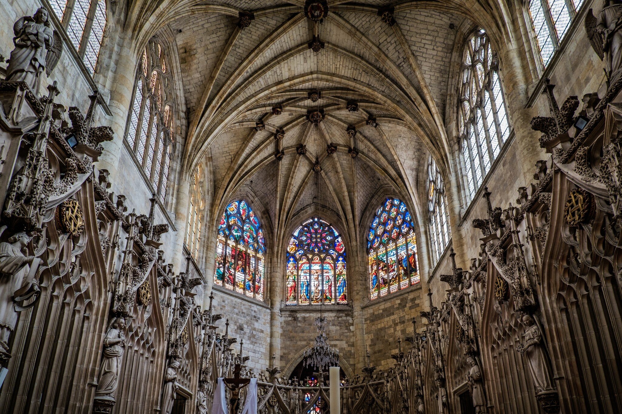 Condom, France - May 23rd 2021: Interior of the gothic cathedral of Condom in the south of France (Gers); Shutterstock ID 2260820129;