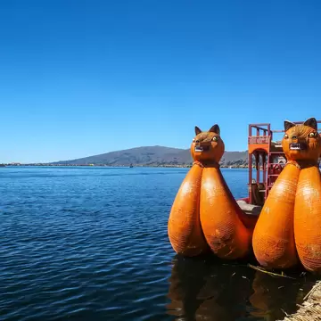 Scenery on Amantani Island in Lake Titicaca, on the border between Peru and Bolivia
