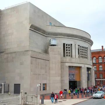 Exterior of the United States Holocaust Memorial Museum in Washington DC