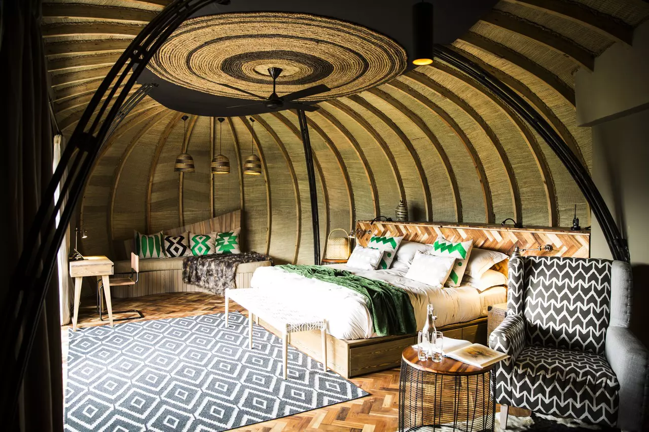 Every design element at Bisate Lodge is a celebration of Rwandan culture and lifestyle © Wilderness