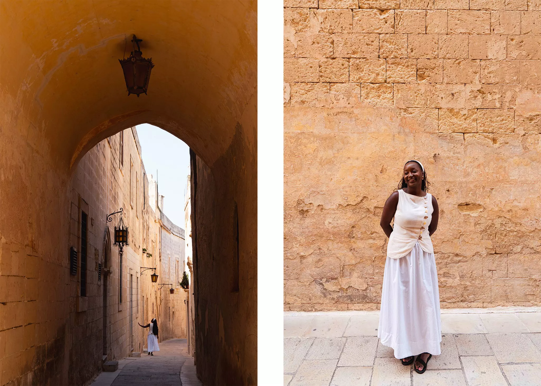 Jacklynn in Mdina, the Silent City.