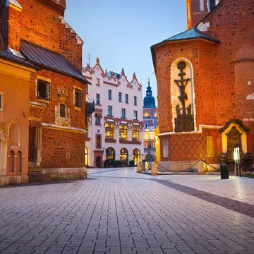 A street in the old town of Krakow, Poland.
architecture, basilica, centre, christian, church, city, cityscape, dusk, evening, historic, holiday, krakow, old, poland, polish, street, tourism, town, travel, urban, vacation