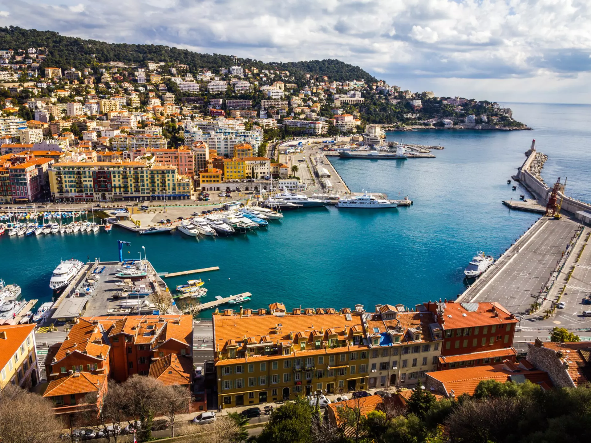 View of the harbor in Nice, France. Valar/Shutterstock
