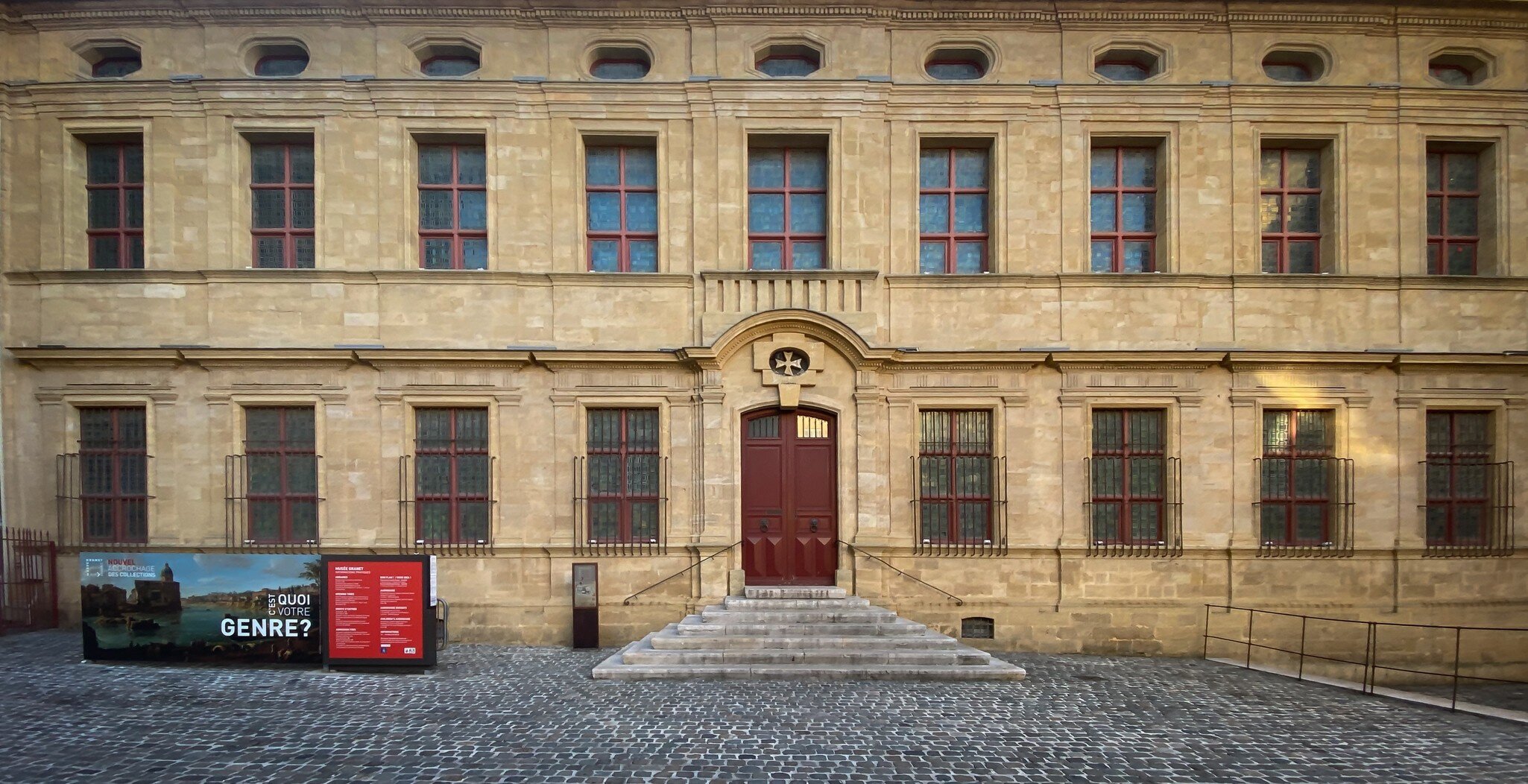 Aix-en-Provence, France. Facade of the Musee Granet, a museum in the Mazarin district in Aix-en-Provence, France devoted to painting, sculpture and archeology.