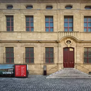 Aix-en-Provence, France. Facade of the Musee Granet, a museum in the Mazarin district in Aix-en-Provence, France devoted to painting, sculpture and archeology.