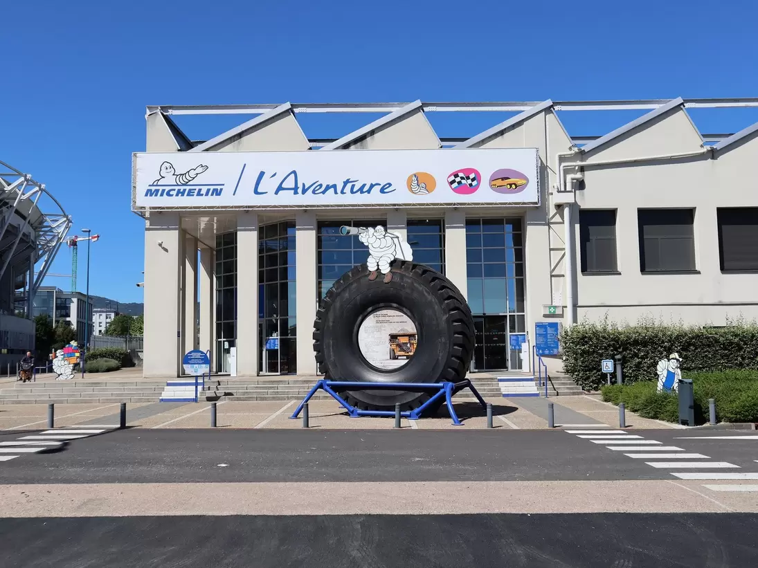 Clermont-Ferrand, France - 02.07.2022: "Michelin Adventure" facade, a French museum dedicated to the Michelin group located in Clermont-Ferrand, France; Shutterstock ID 2174773879;