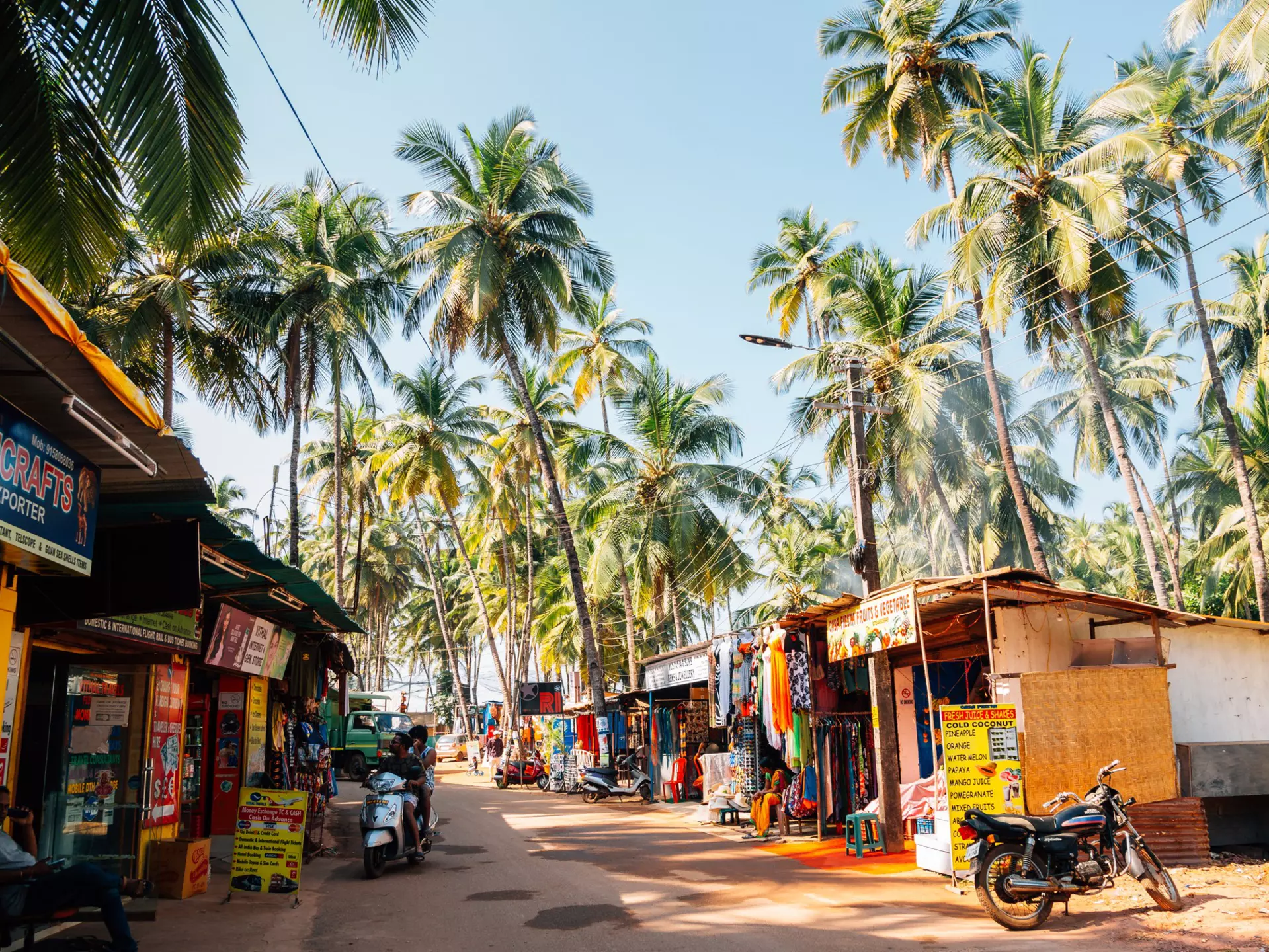 The market street near Palolem beach, Goa. Sanga Park/Shutterstock
