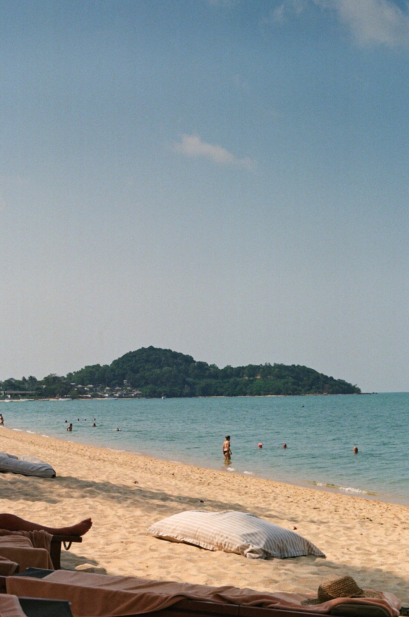 Scenes on Bophut Beach in Koh Samui, Thailand, Outside Anantara Bophut.