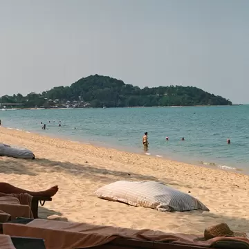 Scenes on Bophut Beach in Koh Samui, Thailand, Outside Anantara Bophut.