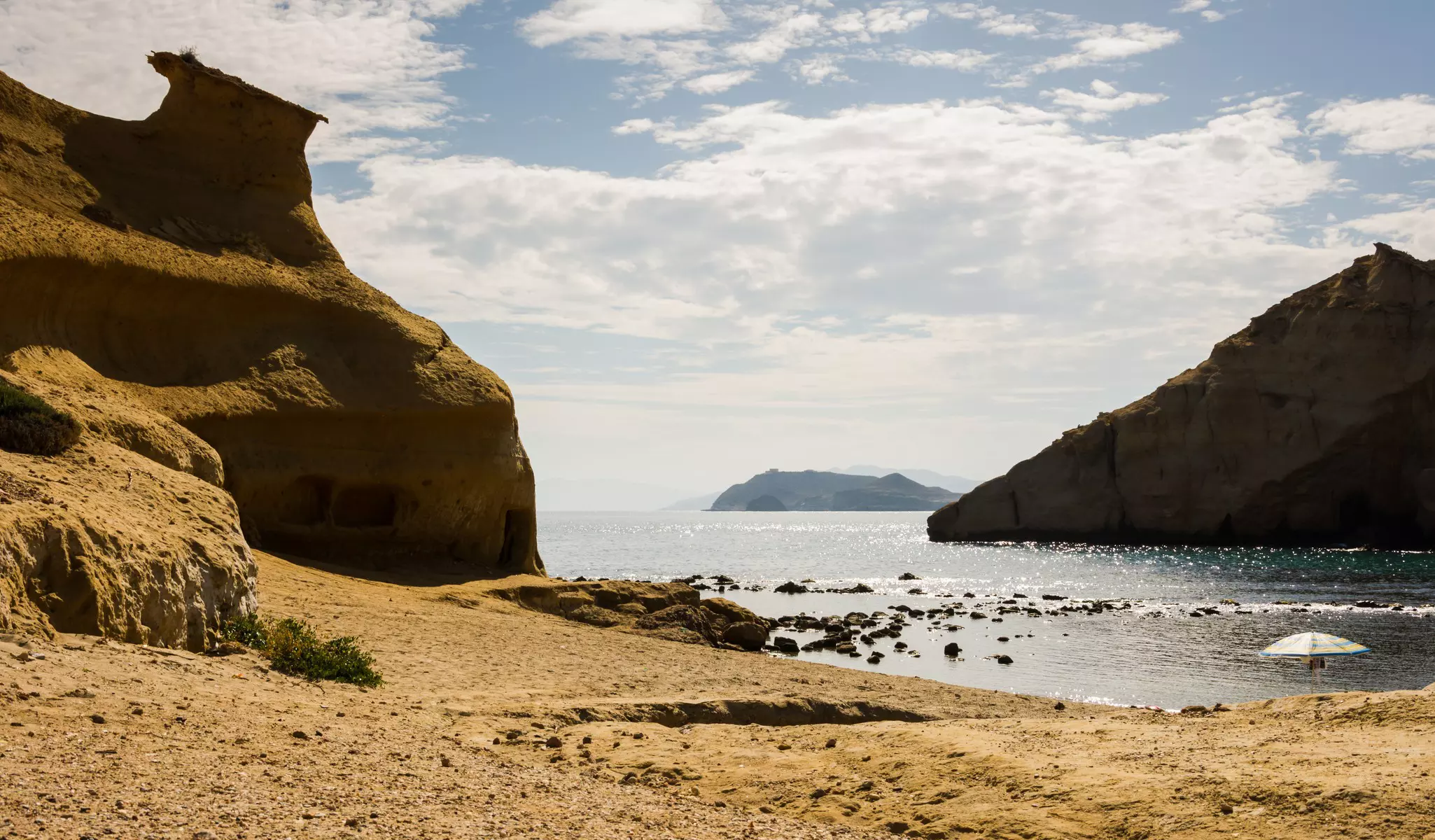 Cala Cerrada just down the coast from Cartagena in Murcia, Spain. 