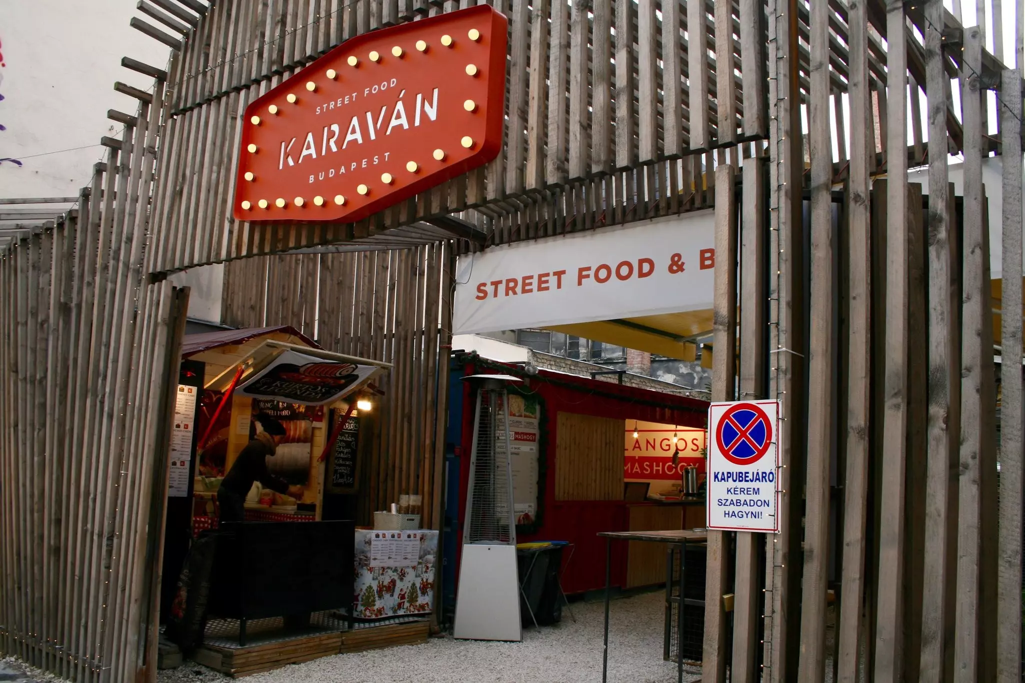 Entrance to the Street Food Karavan court.