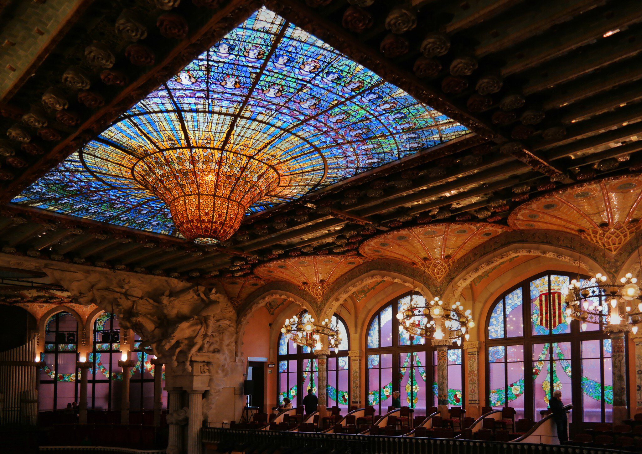 BARCELONA SPAIN EUROPE, The Palau de la Musica Catalana