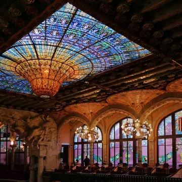 BARCELONA SPAIN EUROPE, The Palau de la Musica Catalana