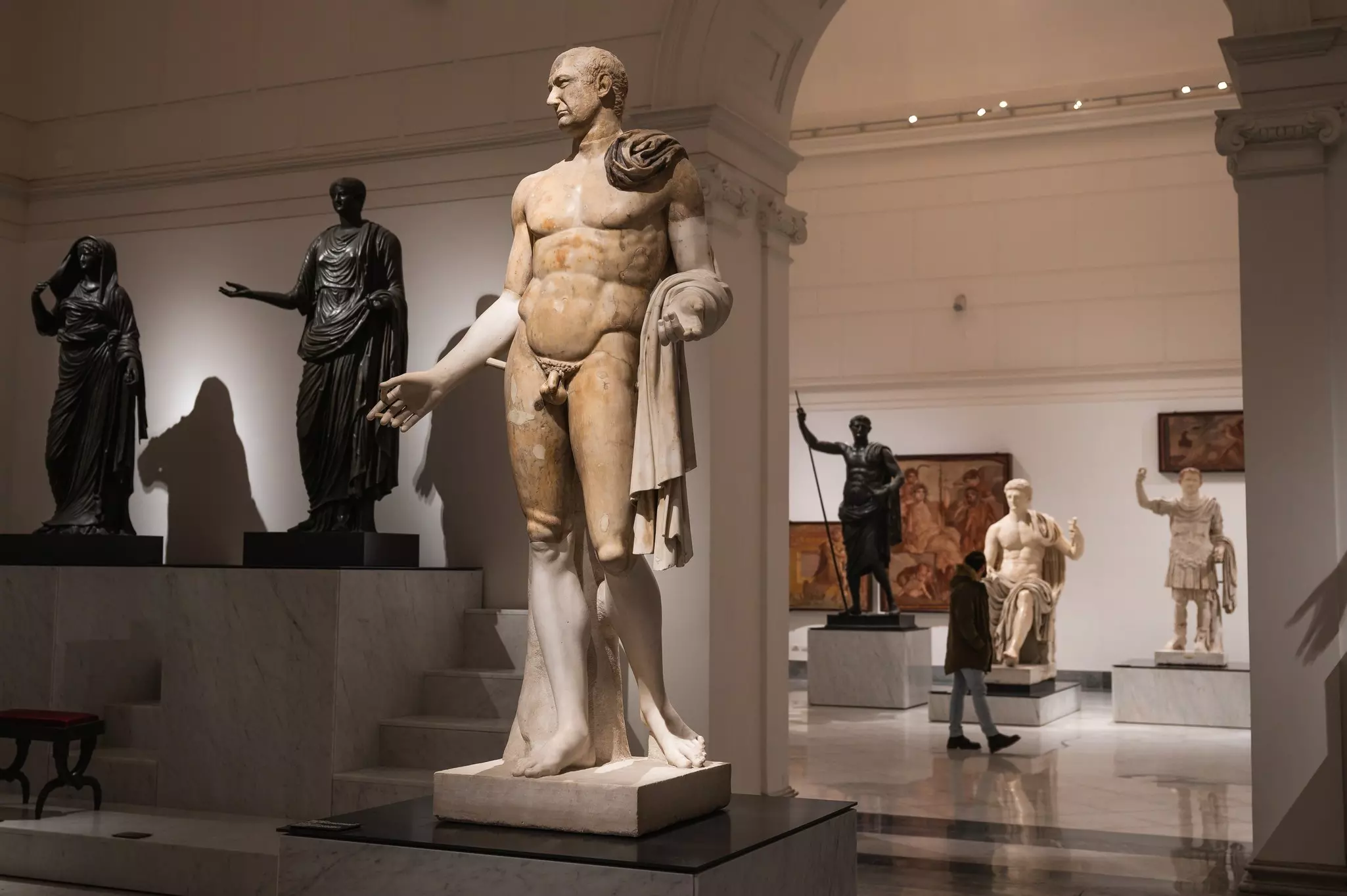 NAPLES, ITALY - JANUARY 14;  2024: Sculptures in Archeological Museum, License Type: media, Download Time: 2025-07-02T01:55:47.000Z, User: rhylton_redventures, Editorial: true, purchase_order: 65050 - Digital Destinations and Articles, job: Lonely Planet, client: wip, other: Rhianydd Hylton