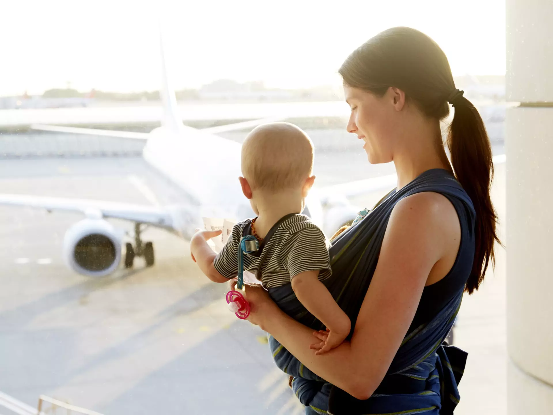 Your baby’s first trip away is not something you'll ever forget. Chris Tobin / Getty Images