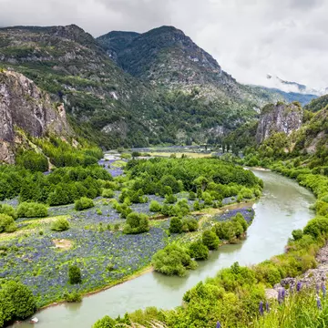 Simpson River Valley near Puerto Aisen and Coyhaique.