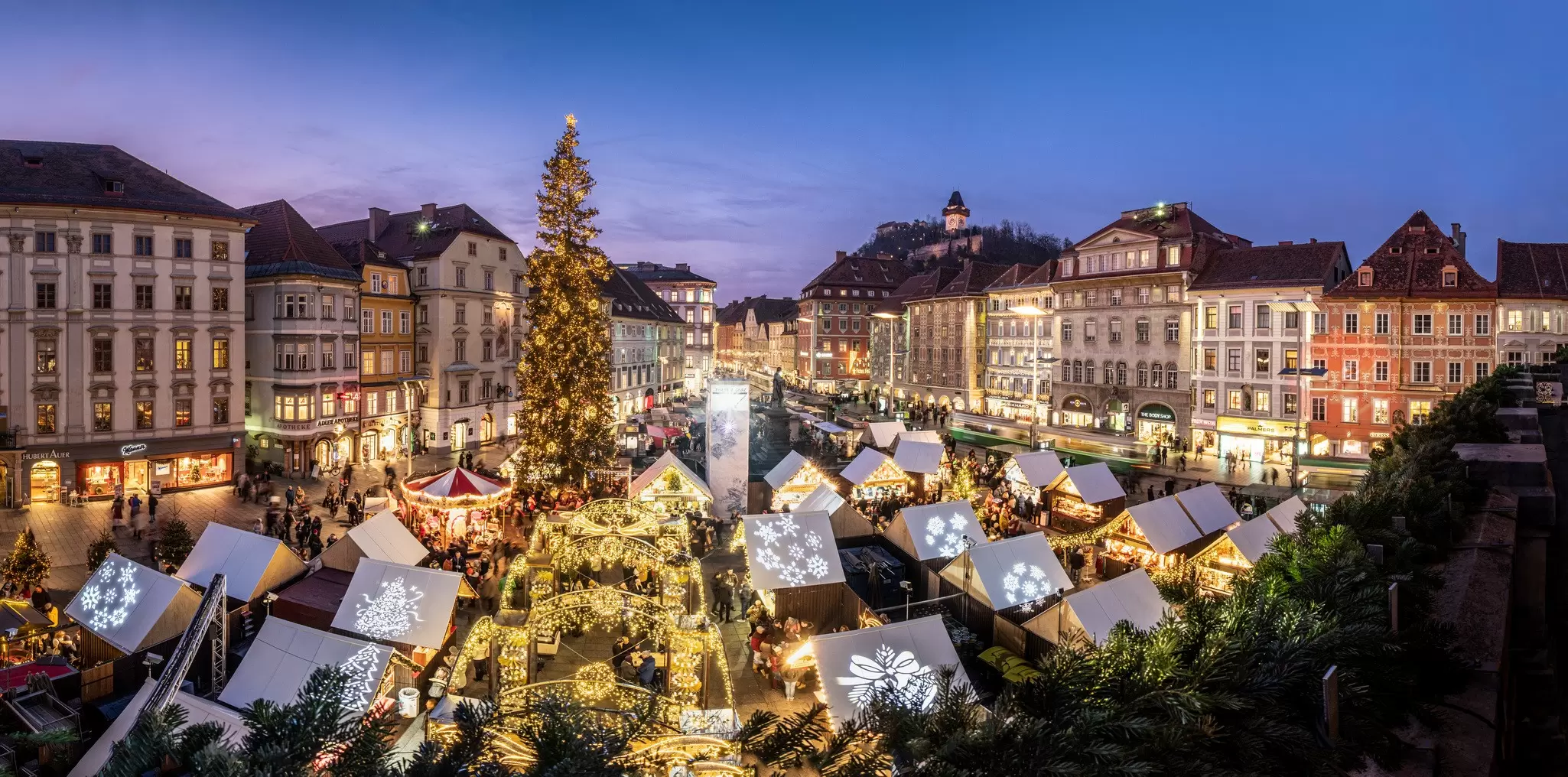 Hauptplatz Christmas Market in Graz, Austria. photoflorenzo/Getty Images