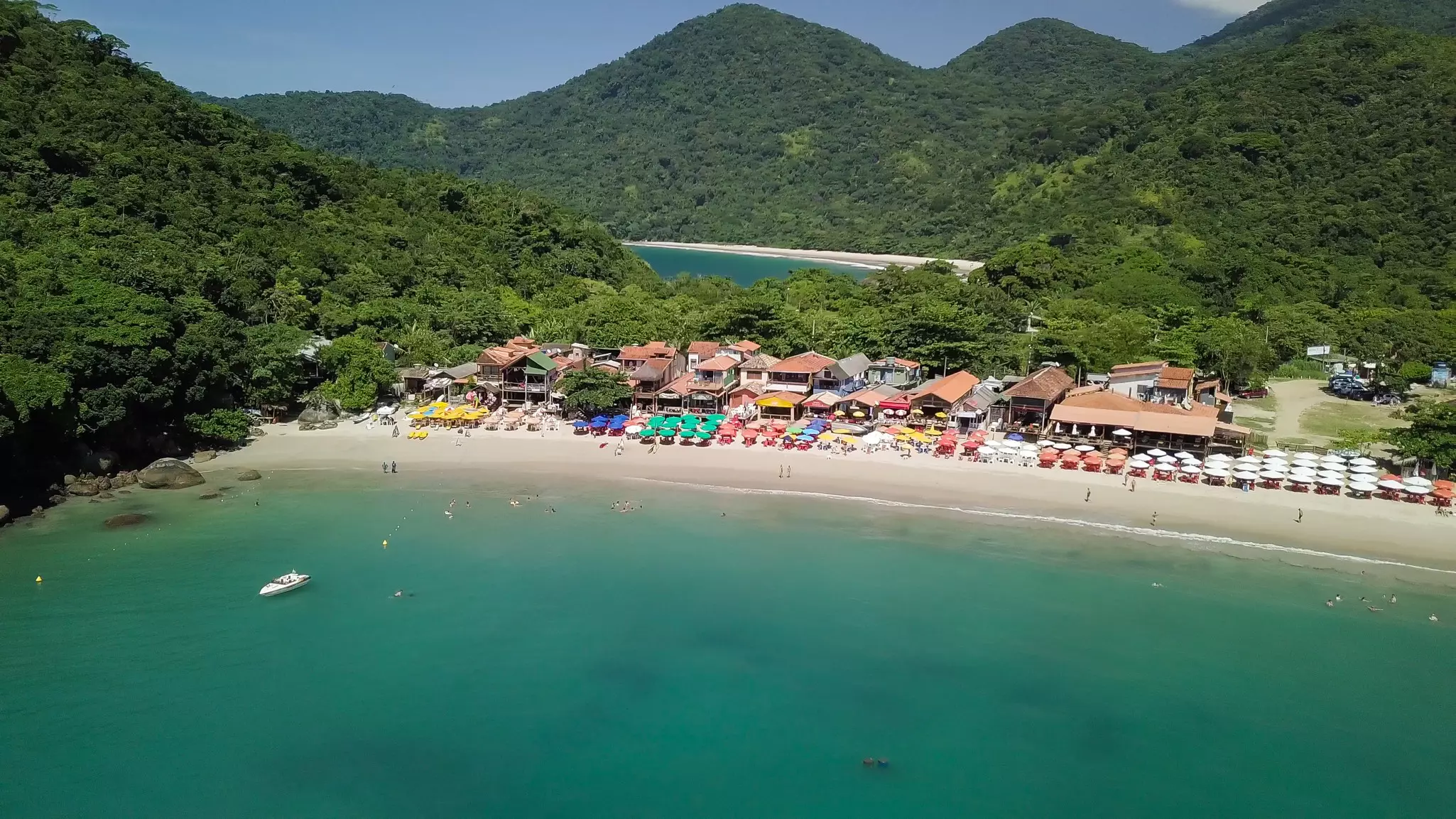 Panoramic shot of Praia da Trindade, Brazil