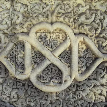 MALDIVES - 2005/01/01: Maldives, Male, Friday Mosque (hukuru Miski), Cemetary, Tomb, Detail. (Photo by Wolfgang Kaehler/LightRocket via Getty Images)