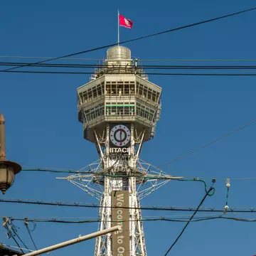 Osaka, Japan - December 29 2024: Osaka Shinsekai area and Tsutenkaku tower at daytime, License Type: media, Download Time: 2026-05-27T19:03:58.000Z, User: LP_NZhan, Editorial: true, purchase_order: 65050 - Digital Destinations and Articles, job: App Content, client: Lonely Planet, other: Nadine Zhan
