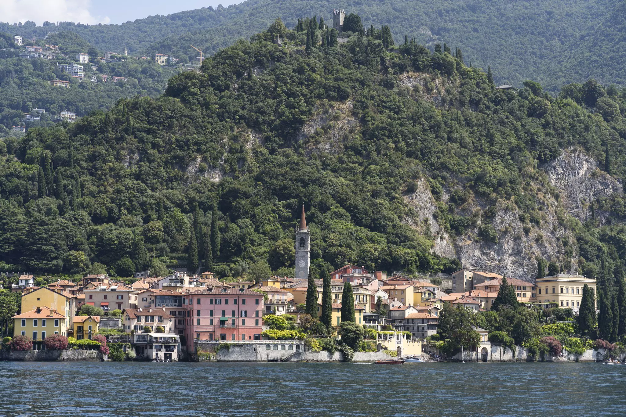 A view of Varenna on the shores of Lago di Como in Tuscany.
