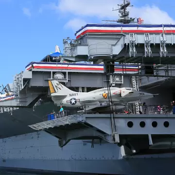 Photo of the USS Midway aircraft carrier bridge in San Diego, California. August 17, 2017

Bridge Of USS Midway Aircraft Carrier - stock photo
