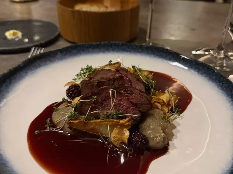 Røst restaurant onboard Hurtigruten ship