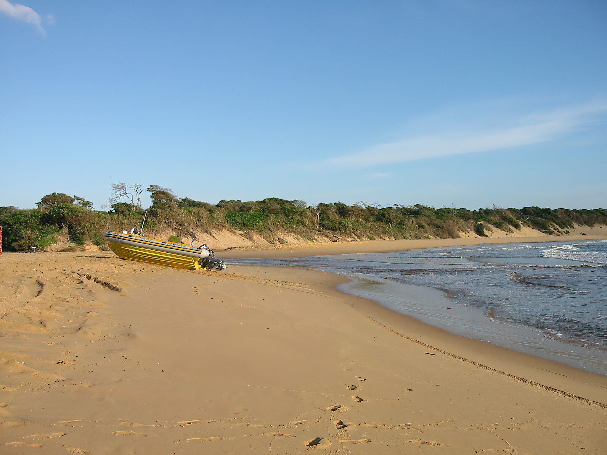 The remote coastline of Sodwana Bay in northern KwaZulu Natal in South Africa