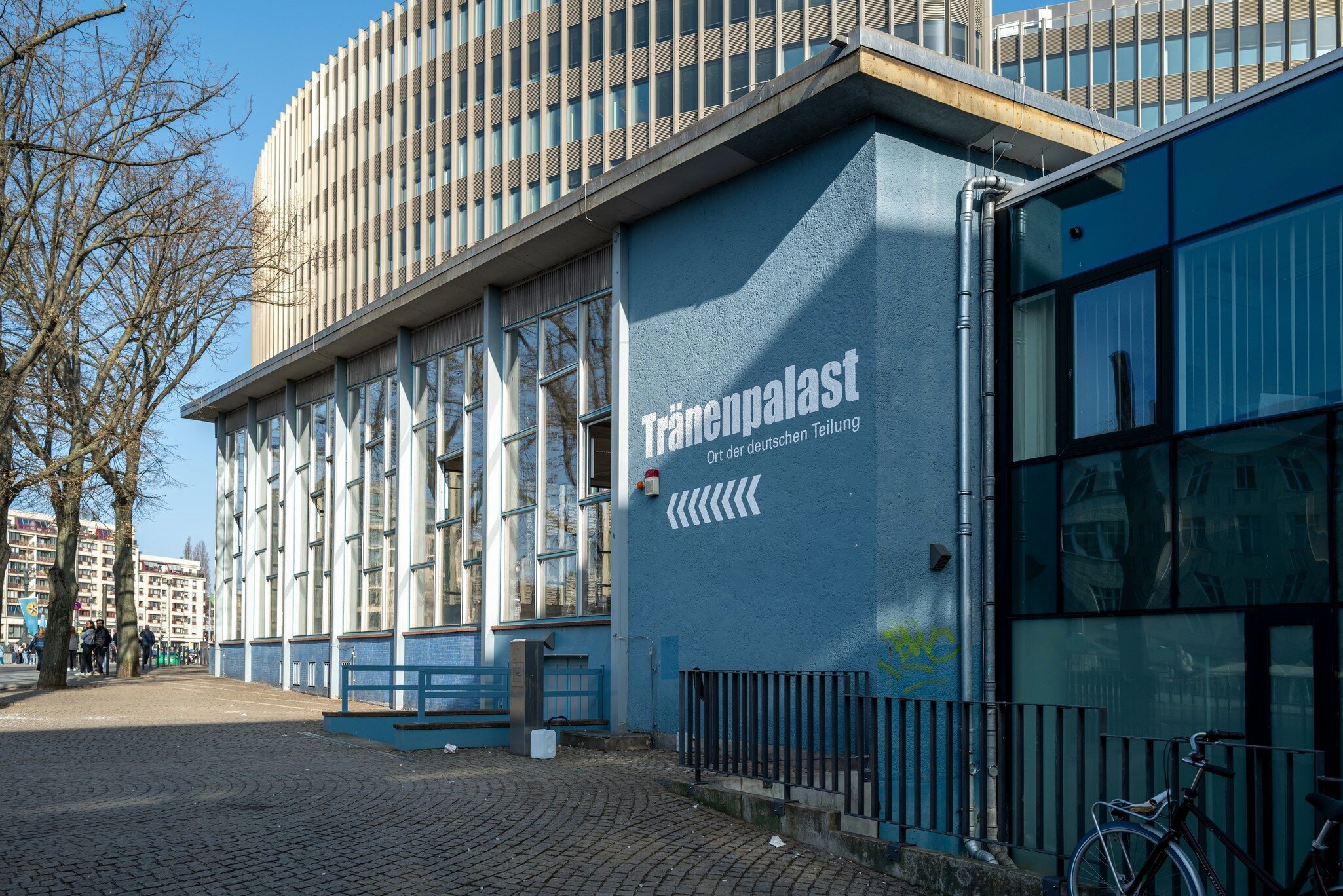 The Tränenpalast ("Palace of Tears") is a former border crossing point between East and West Berlin, Germany.