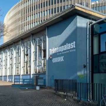 The Tränenpalast ("Palace of Tears") is a former border crossing point between East and West Berlin, Germany.
