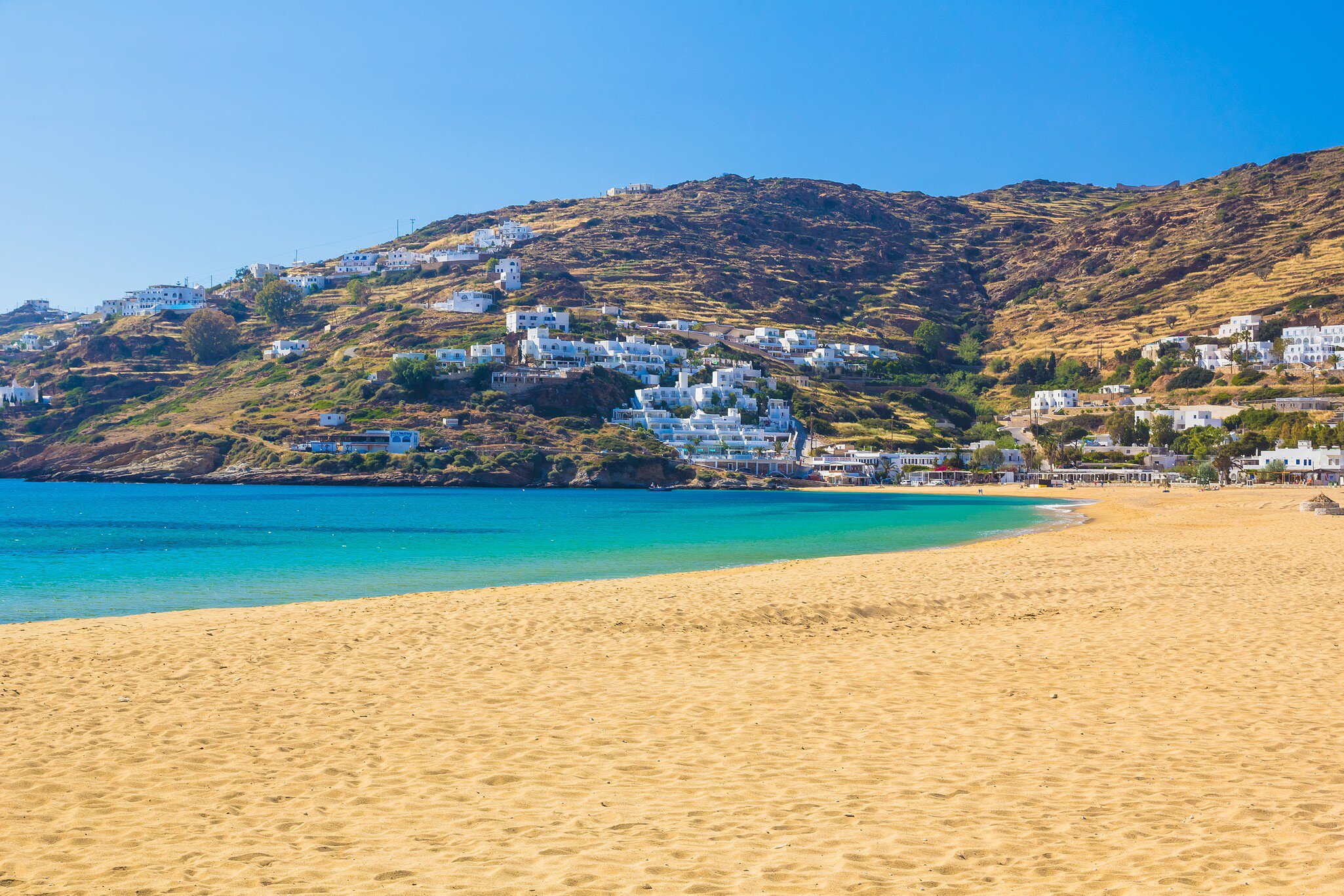 Mylopotas Beach, Greece.