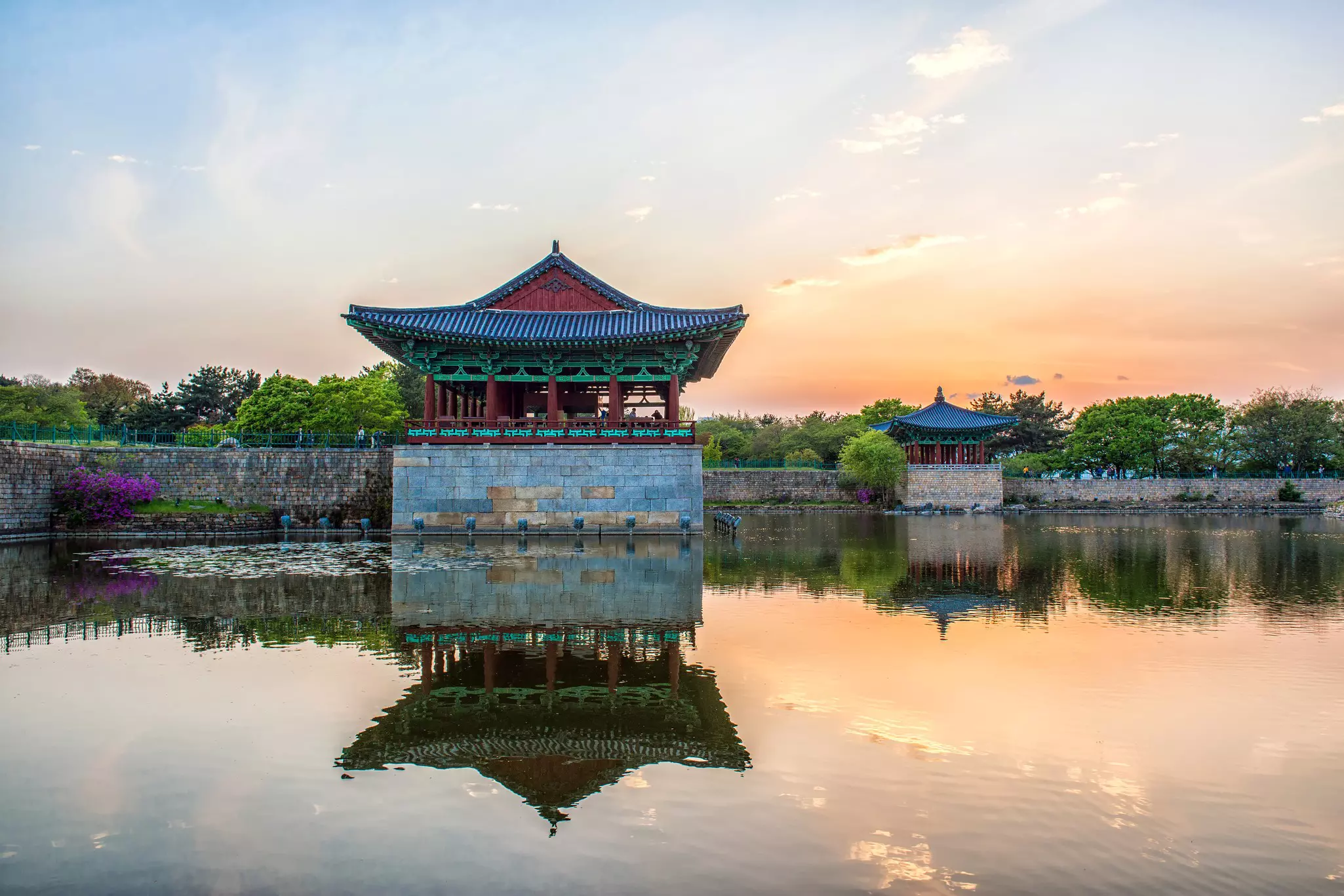 The Donggung Palace and Wolji Pond; Gyeongju, South Korea