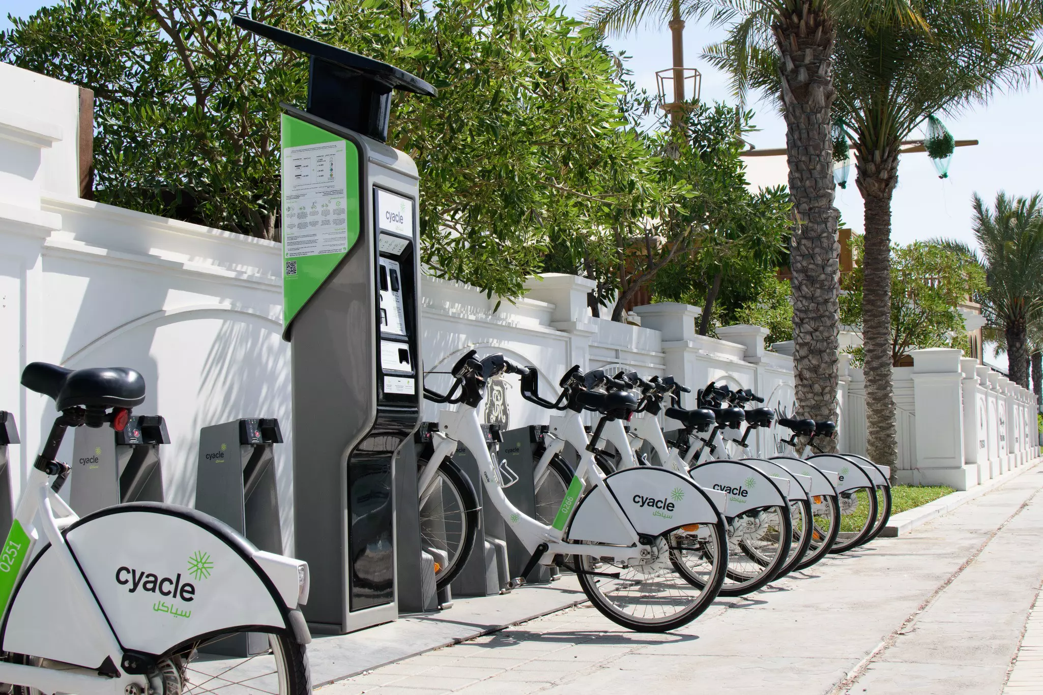 There are more than 50 bike-docking stations around Abu Dhabi to see the city by bike © Lindsey Parry / Lonely Planet