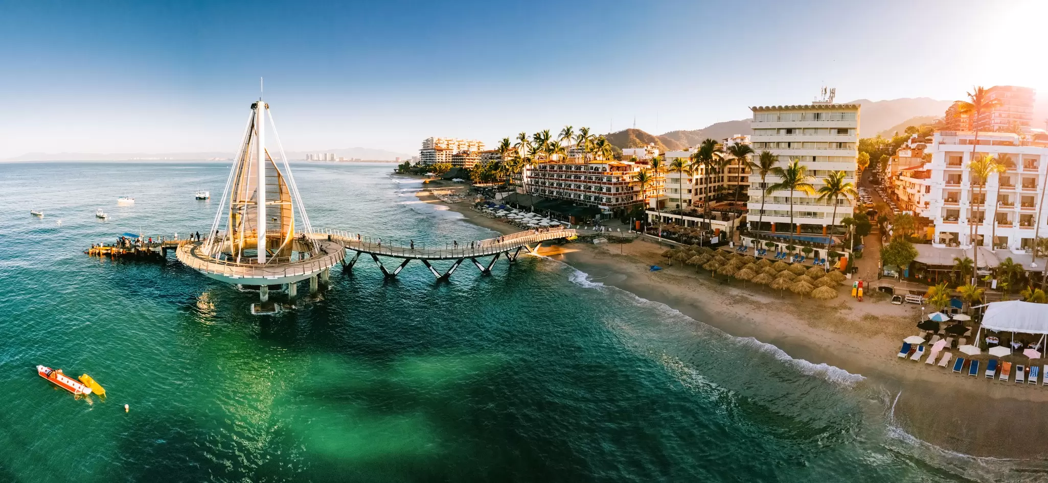 The waterfront in Puerto Vallarta, Mexico. Ferrantraite/Getty Images