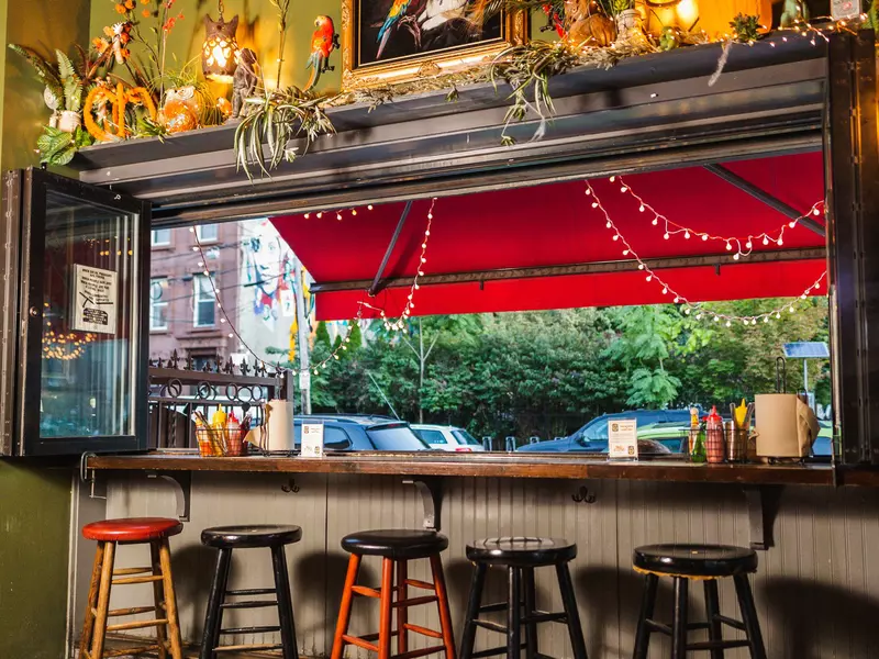 Views of Bed-Stuy from Captain Dan's