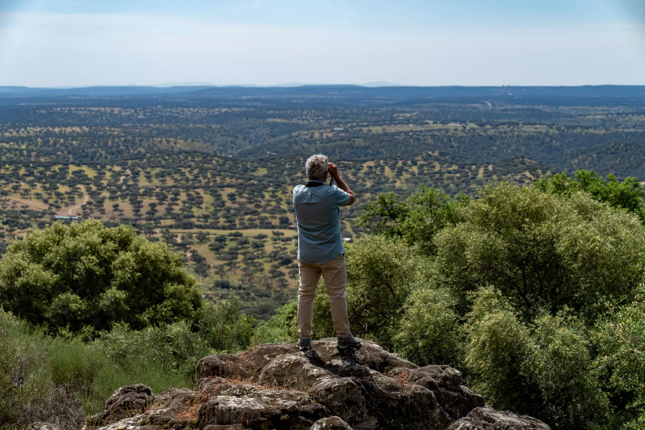 Raul Virosta, an ecologist and bird expert, looks over a vista in Monfrague. Blake Horn for Lonely Planet
