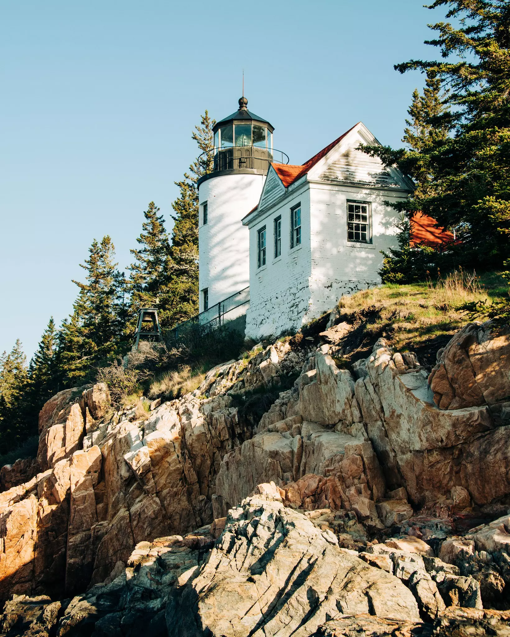 Historic landmark Bass Harbor Head Light in Mount Desert Island, Maine